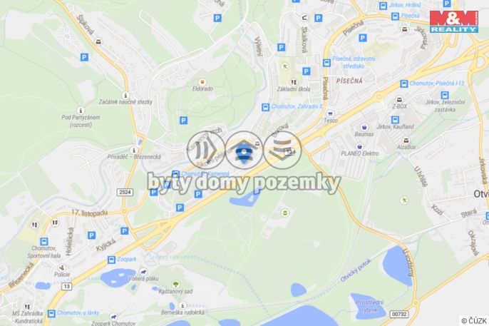 Pronájem, Byt 4+1, Chomutov