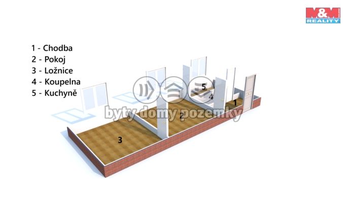 Prodej, Byt 2+1, Vamberk