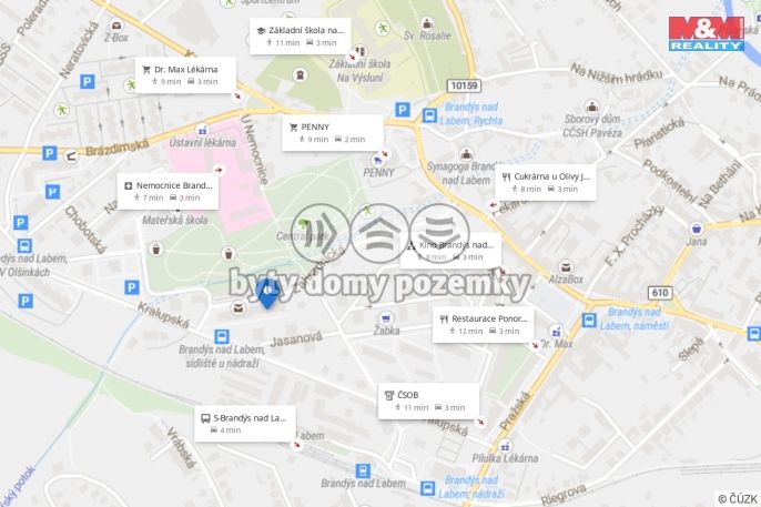 Pronájem, Byt 1+kk, Brandýs nad Labem-Stará Boleslav