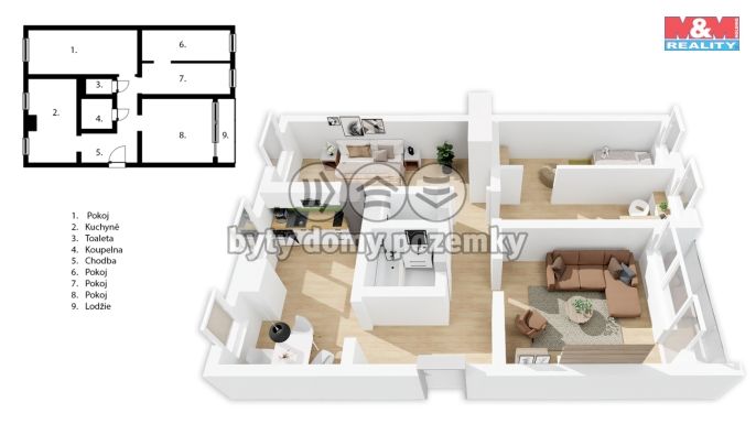 Prodej, Byt 4+1, Jablonec nad Nisou