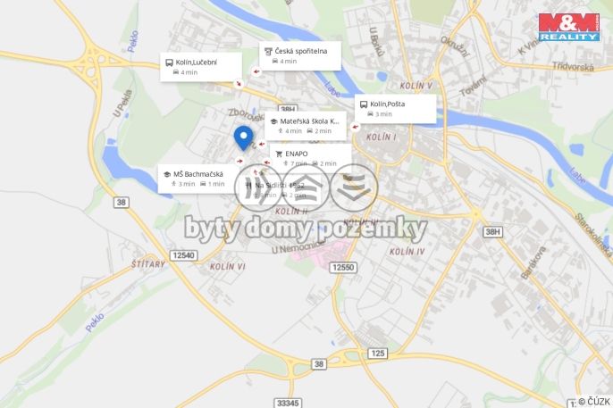 Prodej, Byt 2+1, Kolín