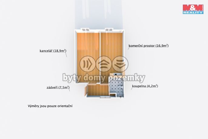 Pronájem, Kancelářský prostor, Dobřany