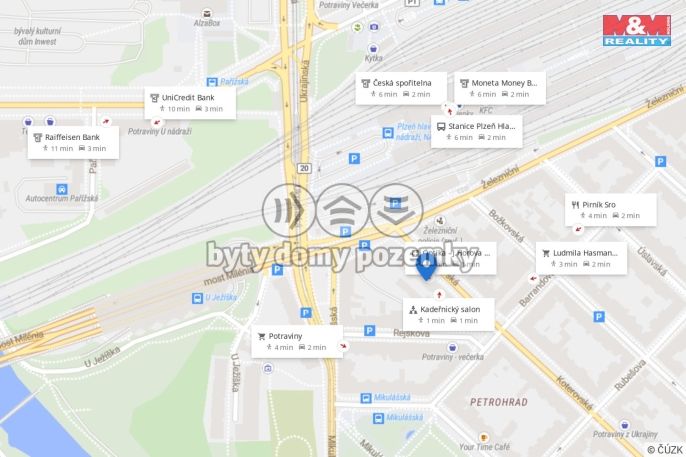 Pronájem, Obchod a služby, Plzeň