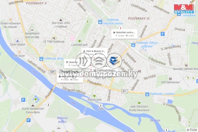 Pronájem, Byt 1+kk, Poděbrady
