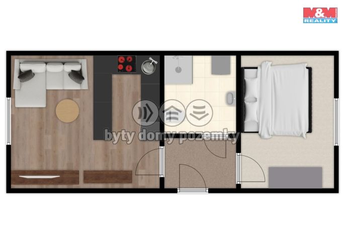 Prodej, Byt 1+1, Ústí nad Orlicí