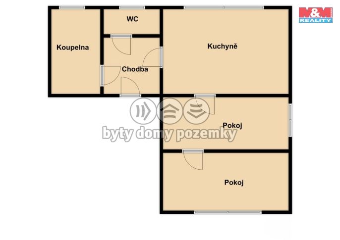 Prodej, Byt 2+1, Chřibská