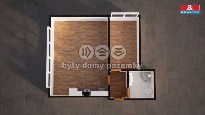 Pronájem, Byt 2+kk, Jablonné v Podještědí