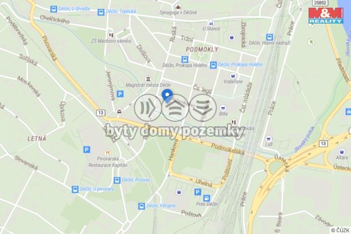 Pronájem, Byt 1+1, Děčín