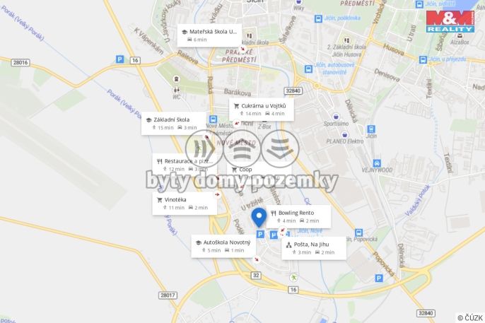 Prodej, Byt 3+1, Jičín