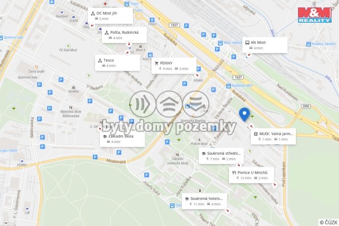 Prodej, Byt 3+1, Most