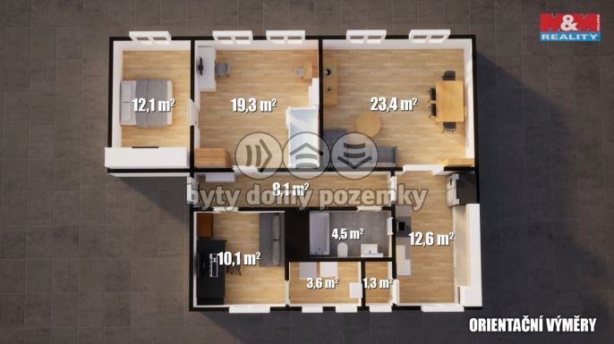 Prodej, Byt 4+1, Děčín