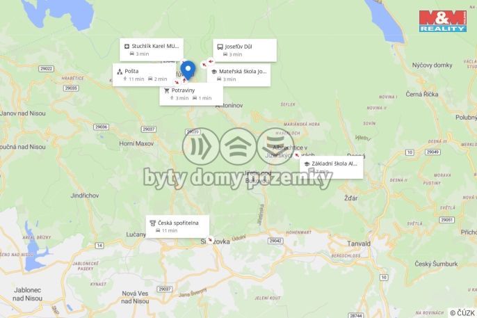 Prodej, Byt 1+1, Josefův Důl