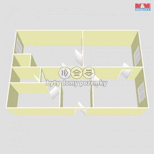 Pronájem, Byt 2+1, Jirkov