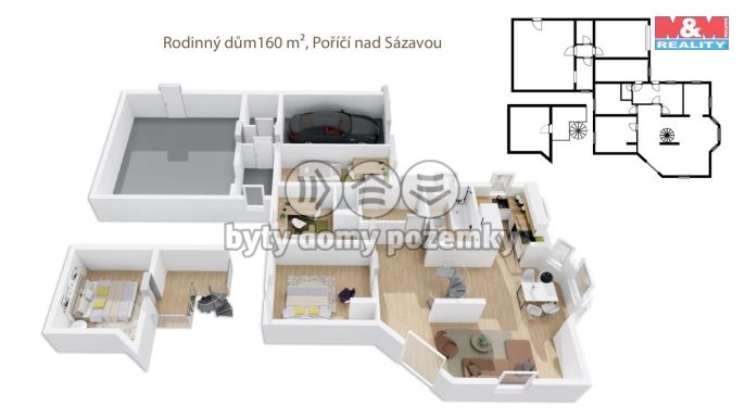 Prodej, Rodinný dům, Poříčí nad Sázavou