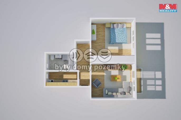 Prodej, Byt 2+1, Meziboří