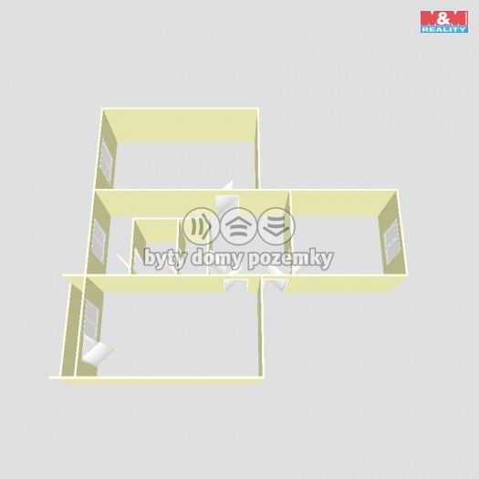 Prodej, Byt 3+1, Klášterec nad Ohří