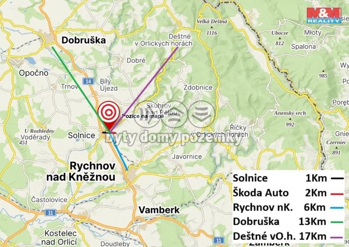 Prodej, Pozemek k bydlení, Kvasiny