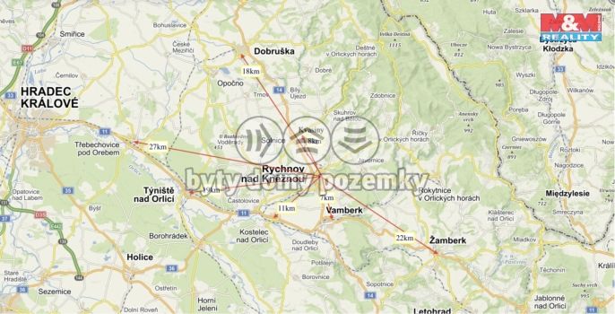 Pronájem, Byt 2+1, Rychnov nad Kněžnou