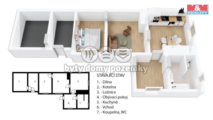 Prodej, Pozemek k bydlení, Hluboš