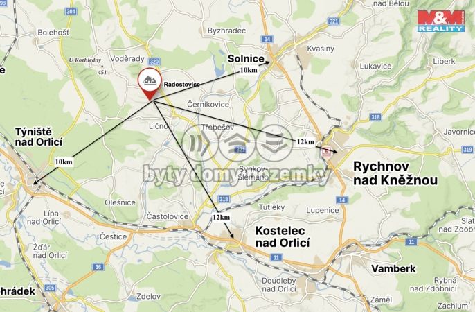 Prodej, Pozemek k bydlení, Voděrady