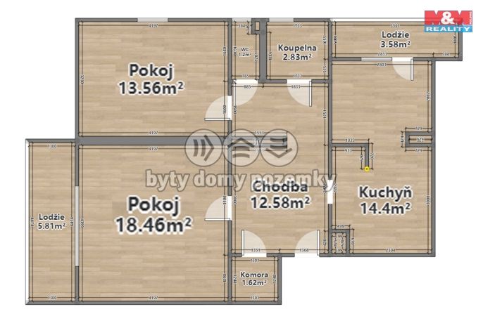 Pronájem, Byt 2+1, Horní Bělá