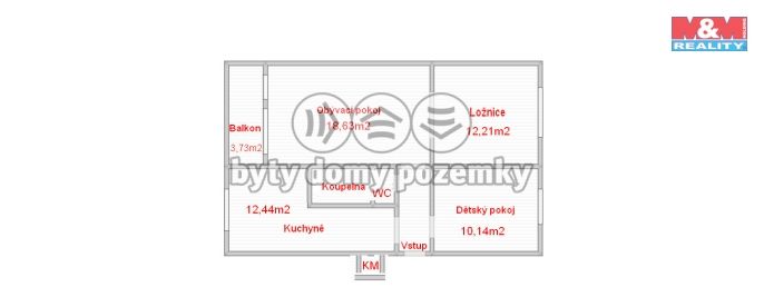 Prodej, Byt 3+1, Ústí nad Labem