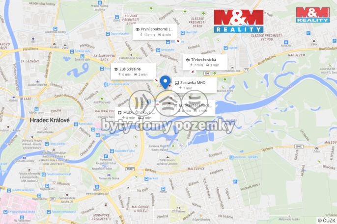 Prodej, Byt 3+1, Hradec Králové