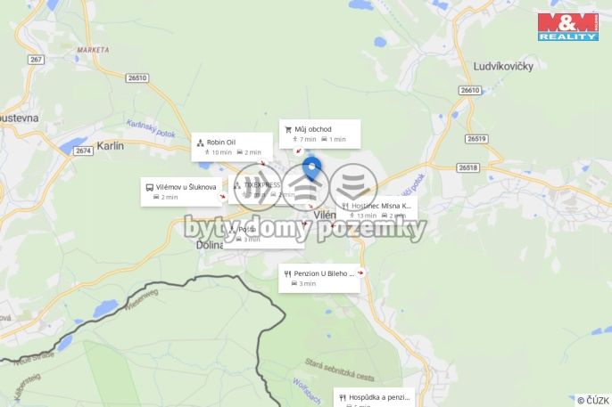 Prodej, Byt 3+1, Vilémov