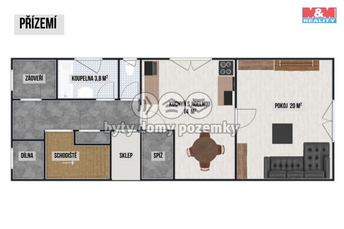 Pronájem, Rodinný dům, Čáslav