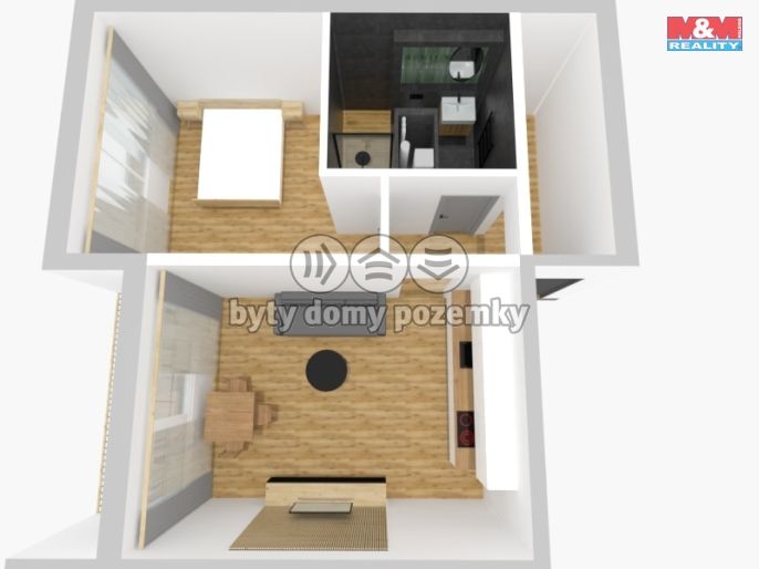 Prodej, Byt 2+kk, Příbram