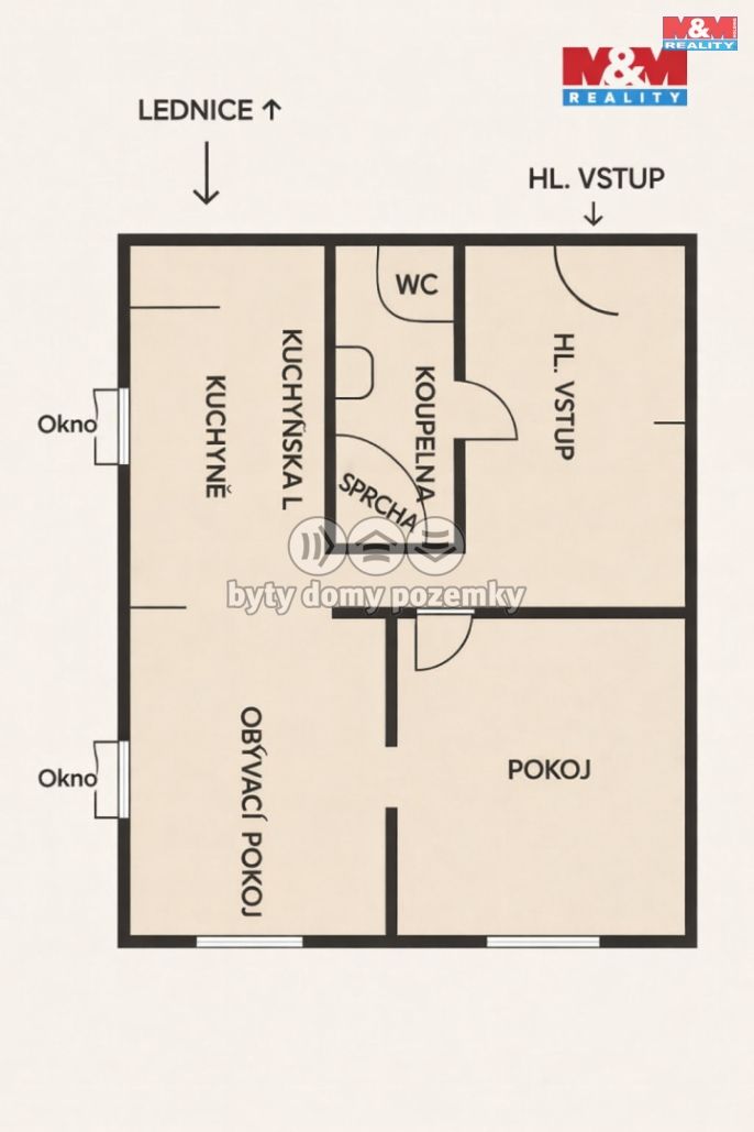 Pronájem, Byt 1+1, Rychnov nad Kněžnou