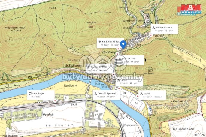 Pronájem, Obchod a služby, Karlštejn