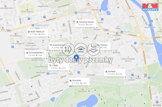 Pronájem, Byt 2+kk, České Budějovice