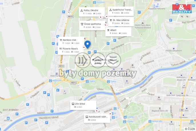 Pronájem, Byt 1+kk, Zlín