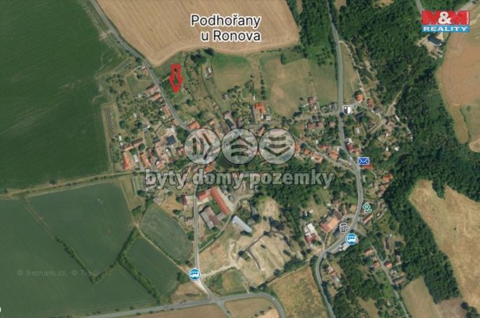 Prodej, Pozemek k bydlení, Podhořany u Ronova