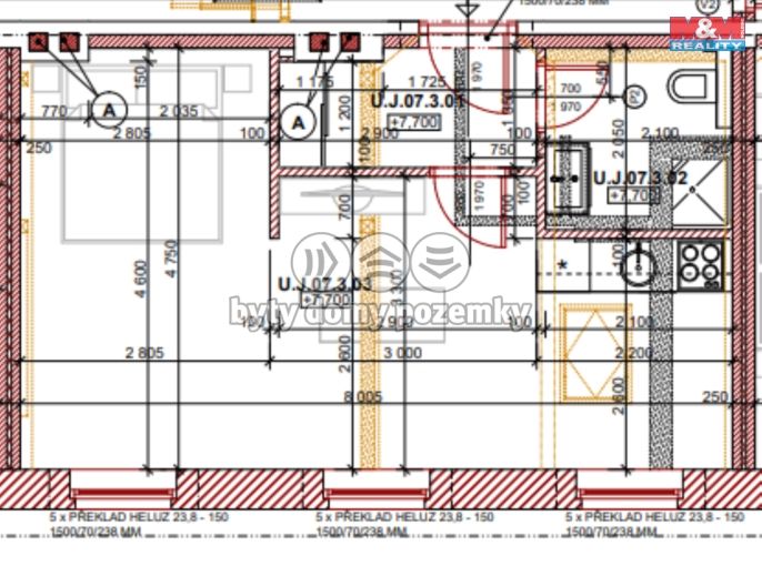 Pronájem, Byt 2+kk, Humpolec