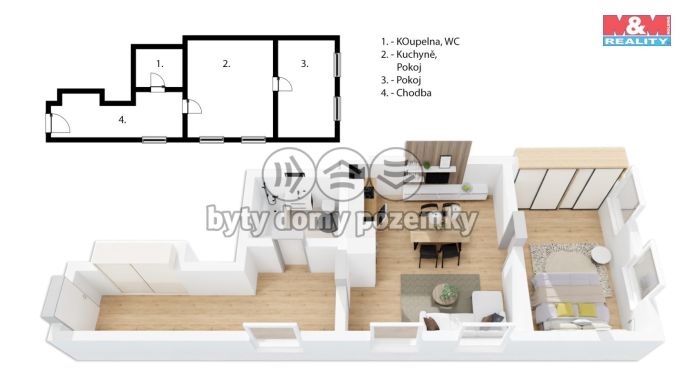 Prodej, Byt 2+kk, Rokytnice nad Jizerou