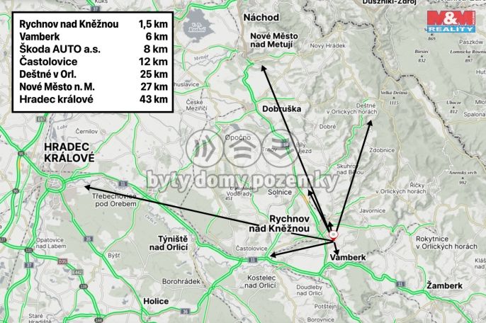 Prodej, Rodinný dům, Rychnov nad Kněžnou