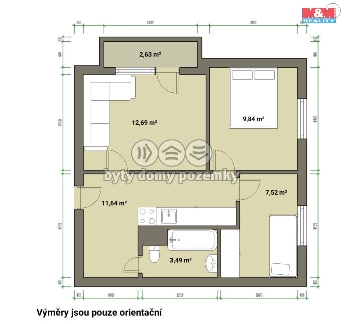 Pronájem, Byt 3+1, Karlovy Vary