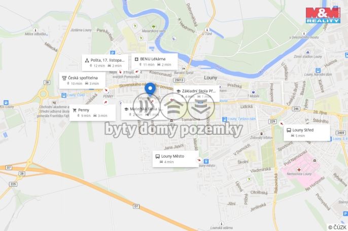 Prodej, Byt 2+1, Louny