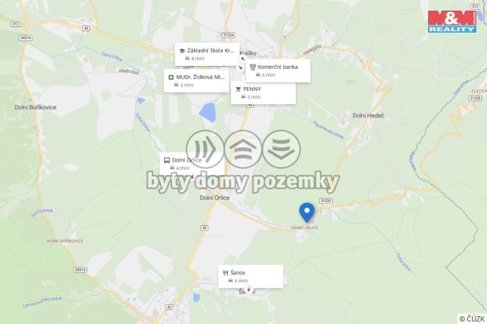Prodej, Pozemek k bydlení, Červená Voda