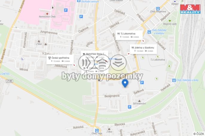 Prodej, Byt 2+1, Cheb