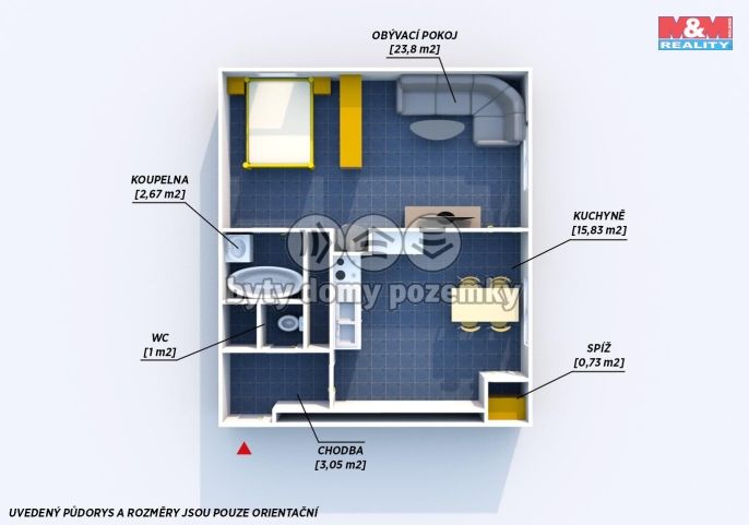 Prodej, Byt 1+1, Kralovice