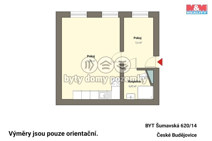 Prodej, Byt 2+kk, České Budějovice