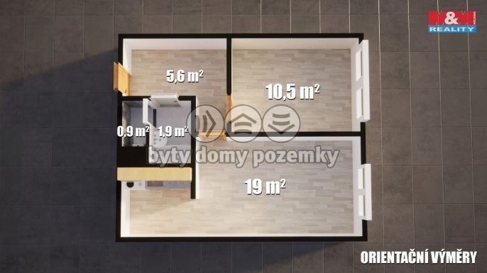 Prodej, Byt 2+kk, Libochovice