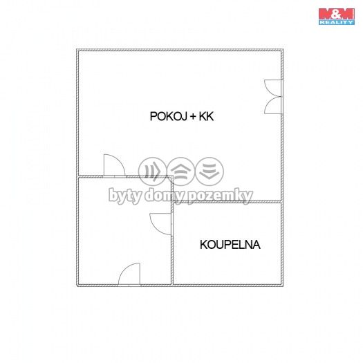 Pronájem, Byt 1+kk, Litvínov