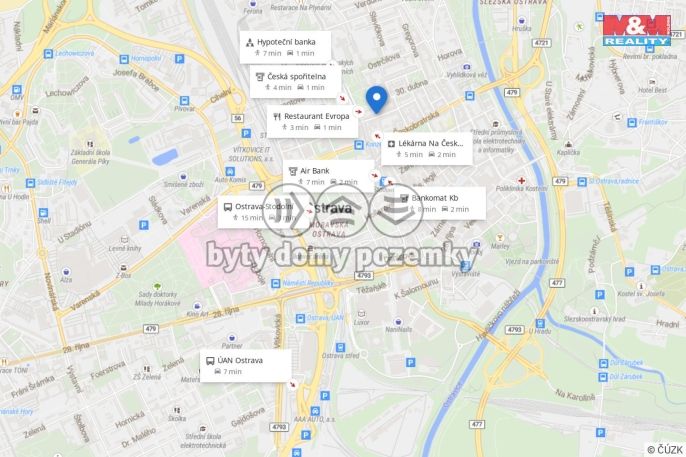 Pronájem, Byt 1+1, Ostrava