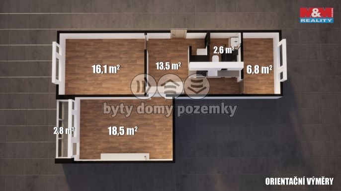 Prodej, Byt 3+1, Děčín