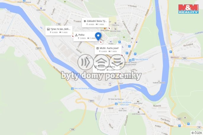 Prodej, Byt 3+1, Týnec nad Sázavou