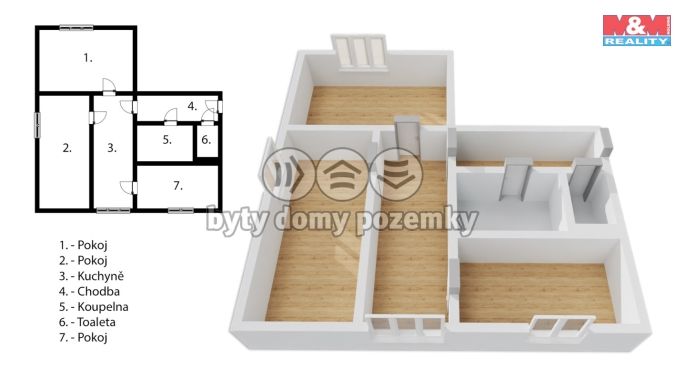 Prodej, Byt 3+kk, Moravská Třebová